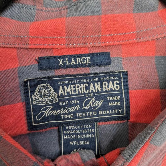 Nirvana Music Artist Band Custom Red Flannel Button Down Shirt Sz XL - Picture 5 of 6